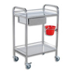 MEDICAL/INSTRUMENT TROLLEY SMALL SINGLE DRAWER