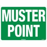 Muster Point Sign 600×450