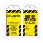 OUT OF SERVICE Lockout Tags 100
