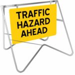 Swing Stand Sign – Traffic Hazard Ahead
